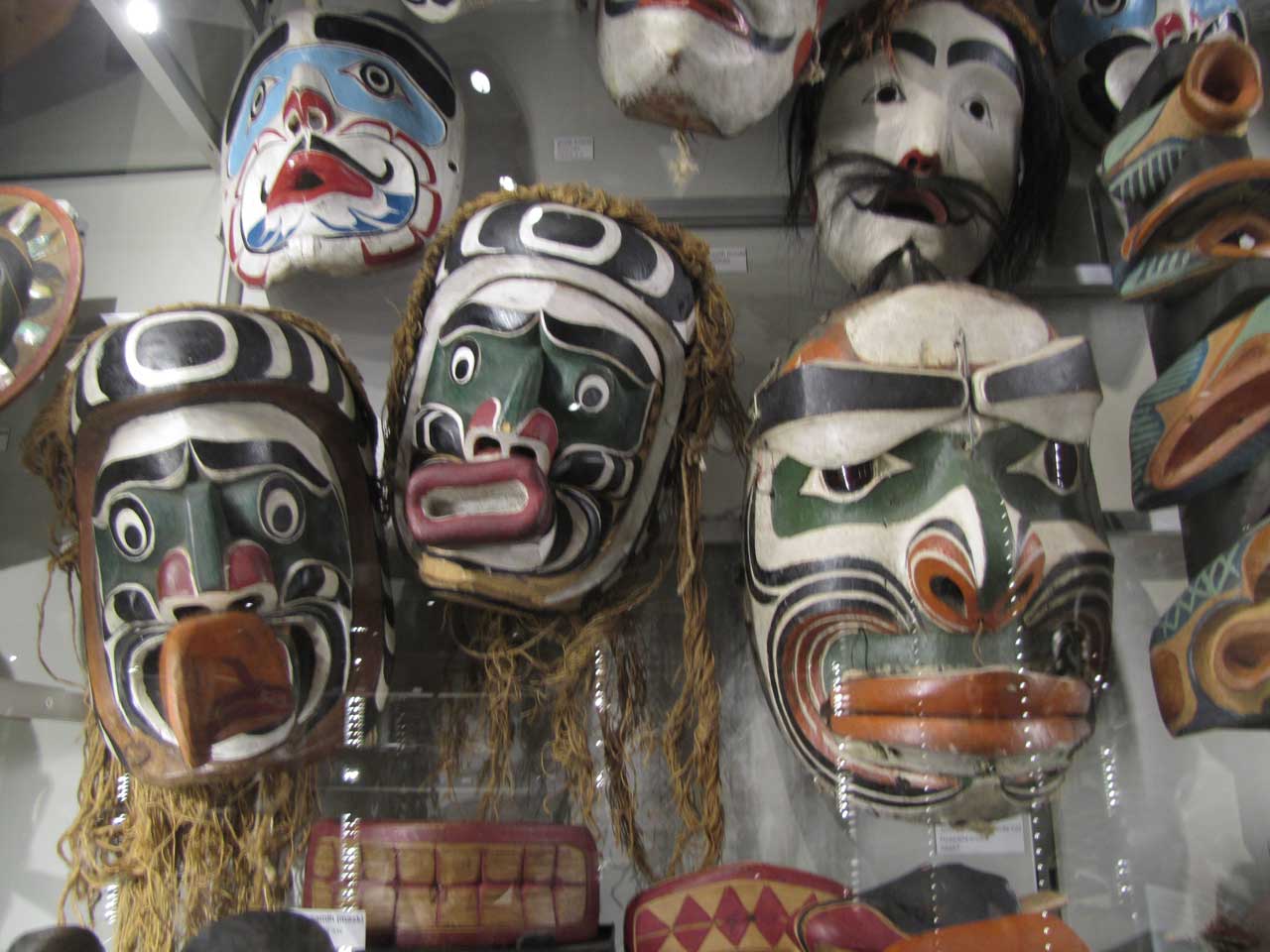 Nanaimo arts and culture native carvings at a museum